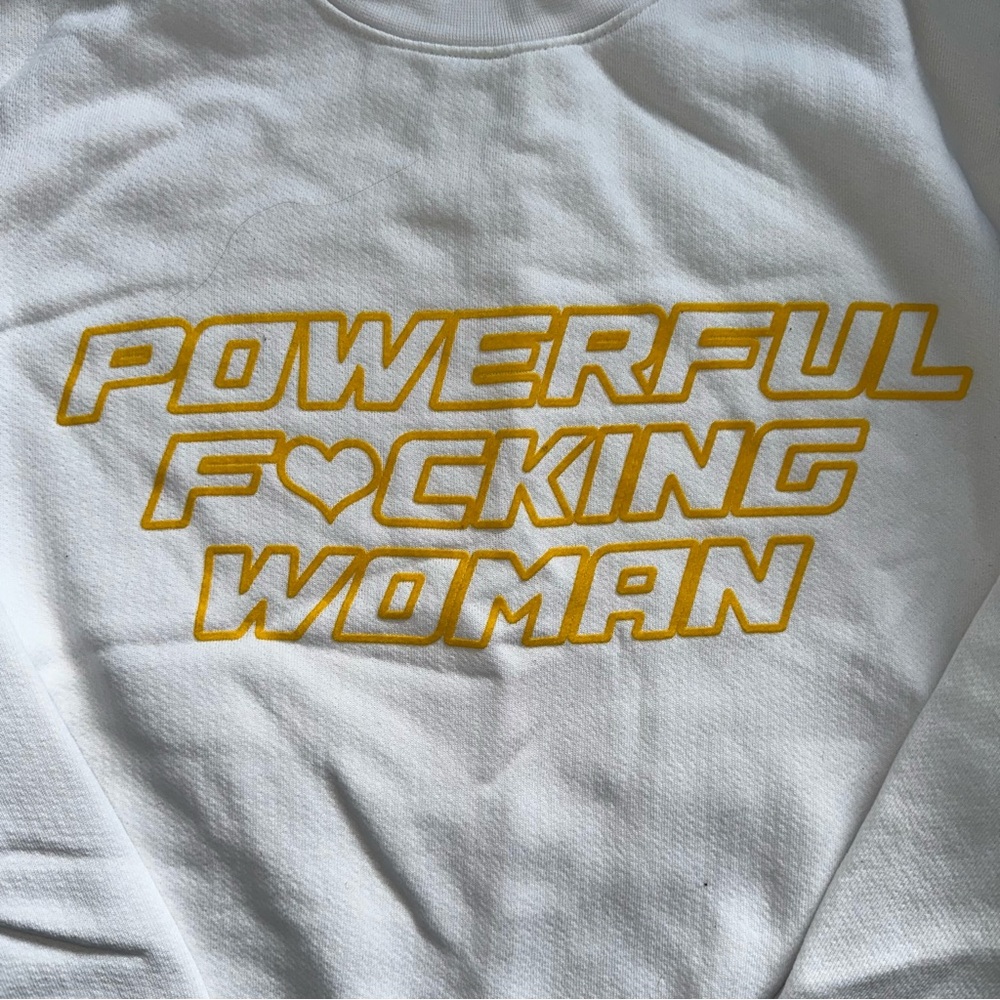 Powerful‎ F💛cking Female”crew neck sweatshirt. The B Project - Good American. - Picture 2 of 5
